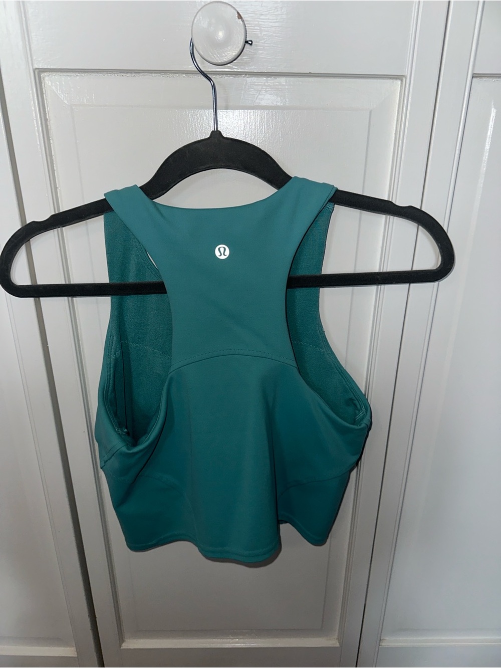 lululemon Wunder Train racerback cropped tank tidal teal